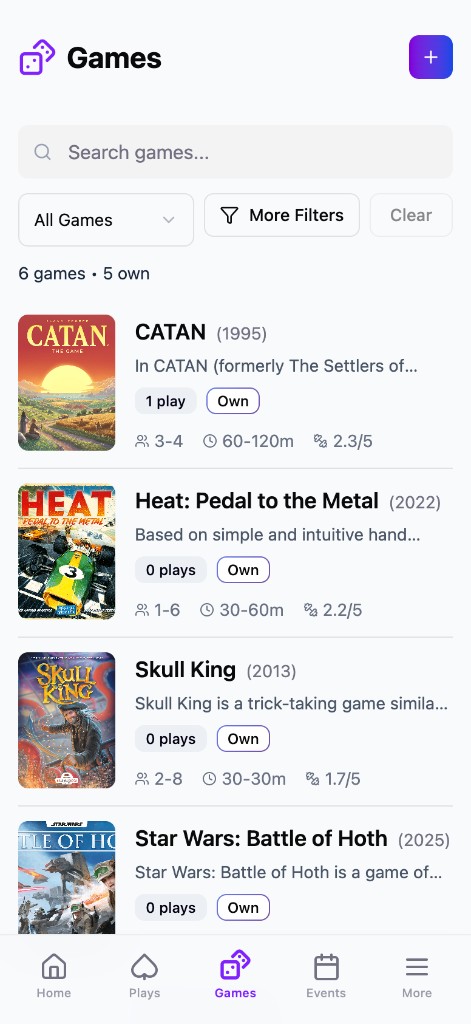 Games collection